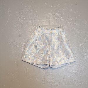 Meila Stylish Women's Light Blue Shorts Medium NWOT Elastic Back In Waist Lined
